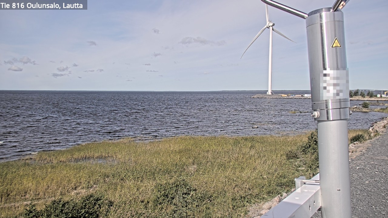 Weather Camera Image Väg 816 Uleåsalo, Oulu, Pohjois-Pohjanmaa