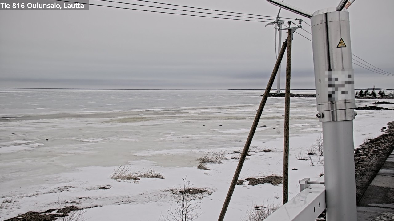 Weather Camera Image Väg 816 Uleåsalo, Oulu, Pohjois-Pohjanmaa