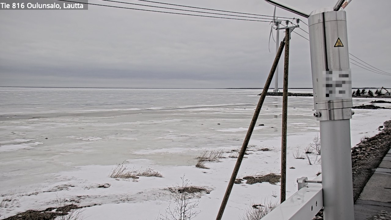 Weather Camera Image Väg 816 Uleåsalo, Oulu, Pohjois-Pohjanmaa