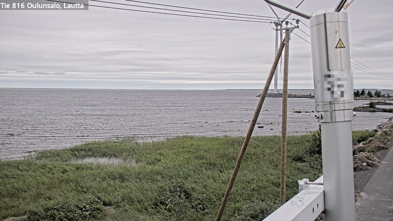 Weather Camera Image Väg 816 Uleåsalo, Oulu, Pohjois-Pohjanmaa