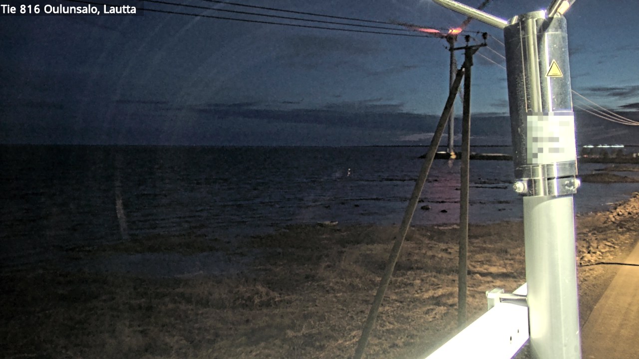 Weather Camera Image Väg 816 Uleåsalo, Oulu, Pohjois-Pohjanmaa