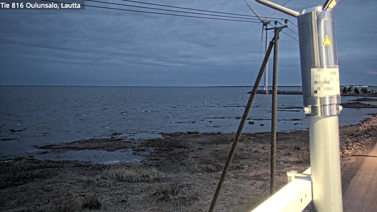Weather Camera Image Väg 816 Uleåsalo, Oulu, Pohjois-Pohjanmaa