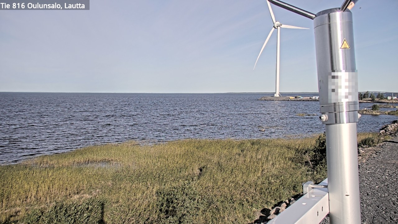 Weather Camera Image Väg 816 Uleåsalo, Oulu, Pohjois-Pohjanmaa