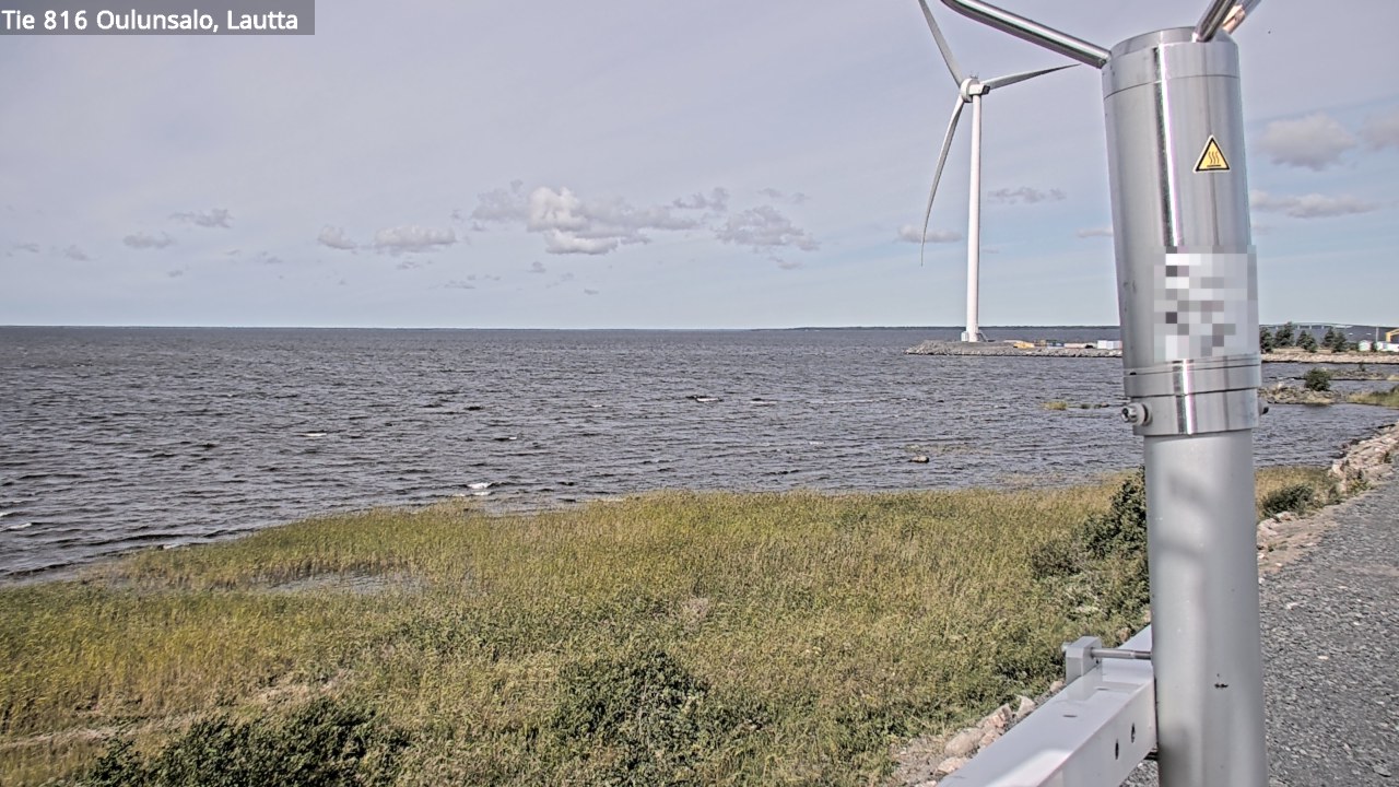 Weather Camera Image Väg 816 Uleåsalo, Oulu, Pohjois-Pohjanmaa