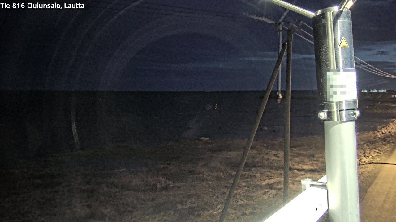 Weather Camera Image Väg 816 Uleåsalo, Oulu, Pohjois-Pohjanmaa
