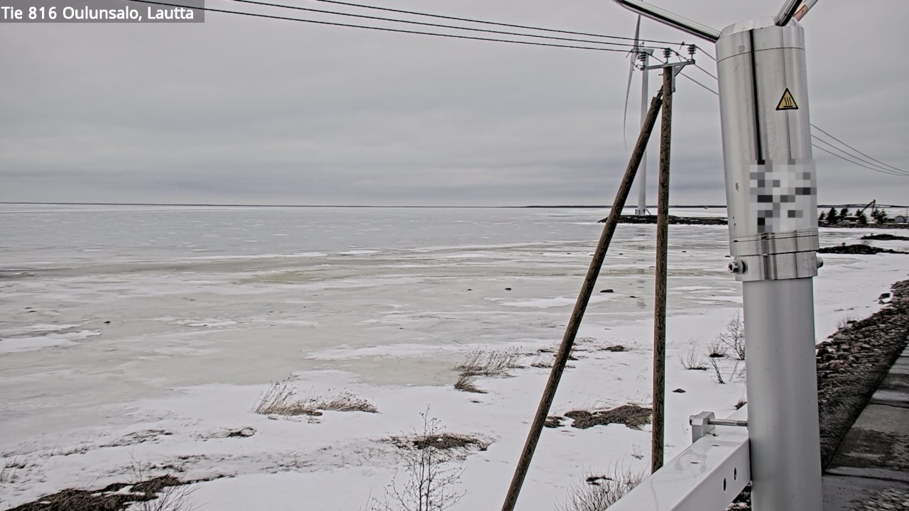Weather Camera Image Väg 816 Uleåsalo, Oulu, Pohjois-Pohjanmaa