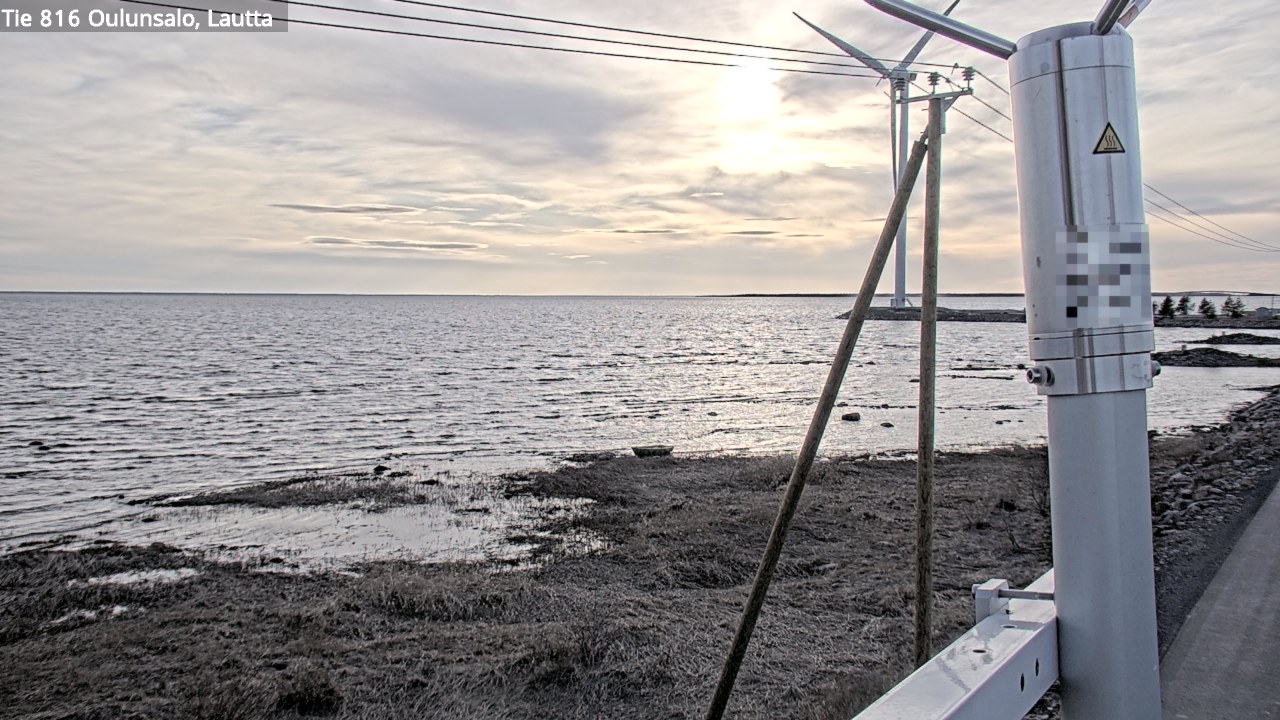 Weather Camera Image Väg 816 Uleåsalo, Oulu, Pohjois-Pohjanmaa