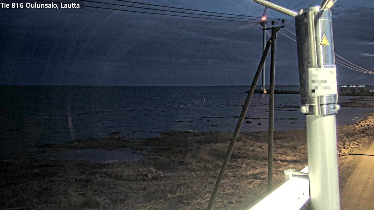 Weather Camera Image Väg 816 Uleåsalo, Oulu, Pohjois-Pohjanmaa