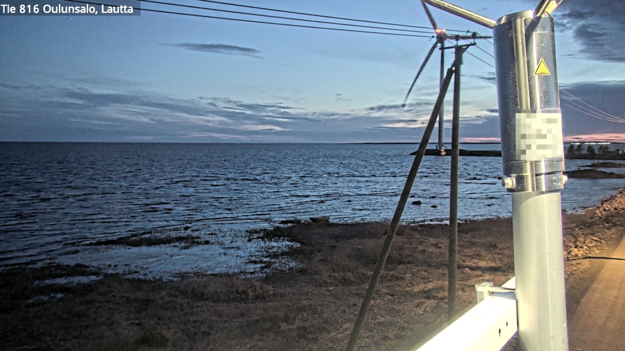 Weather Camera Image Väg 816 Uleåsalo, Oulu, Pohjois-Pohjanmaa