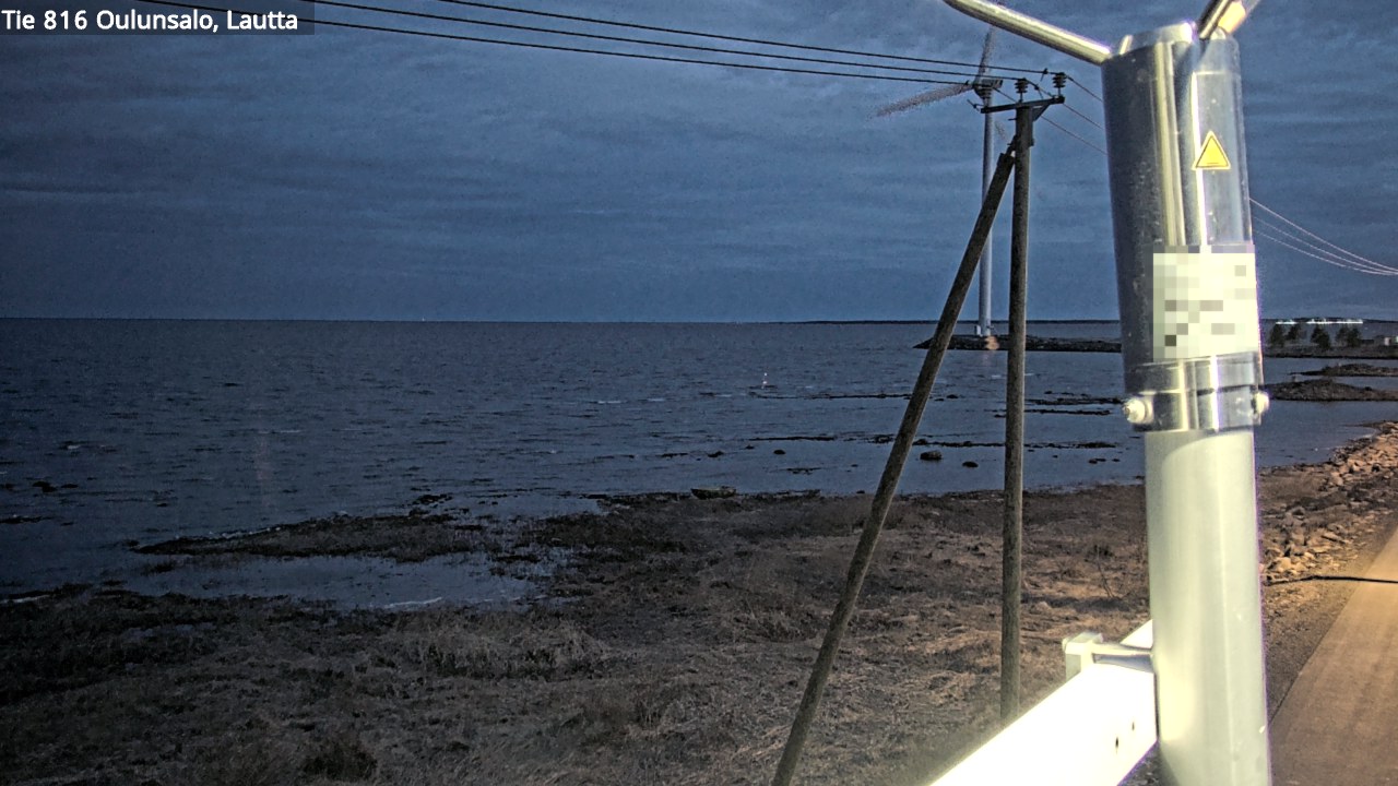 Weather Camera Image Väg 816 Uleåsalo, Oulu, Pohjois-Pohjanmaa
