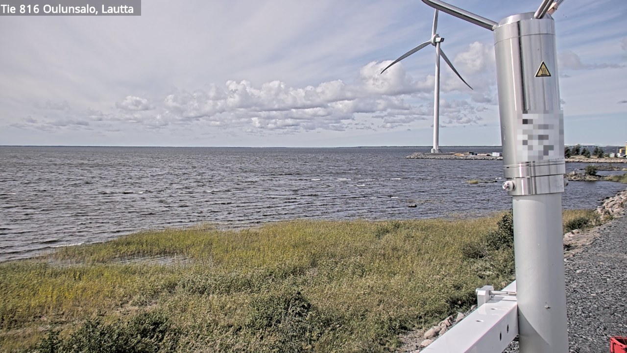 Weather Camera Image Väg 816 Uleåsalo, Oulu, Pohjois-Pohjanmaa