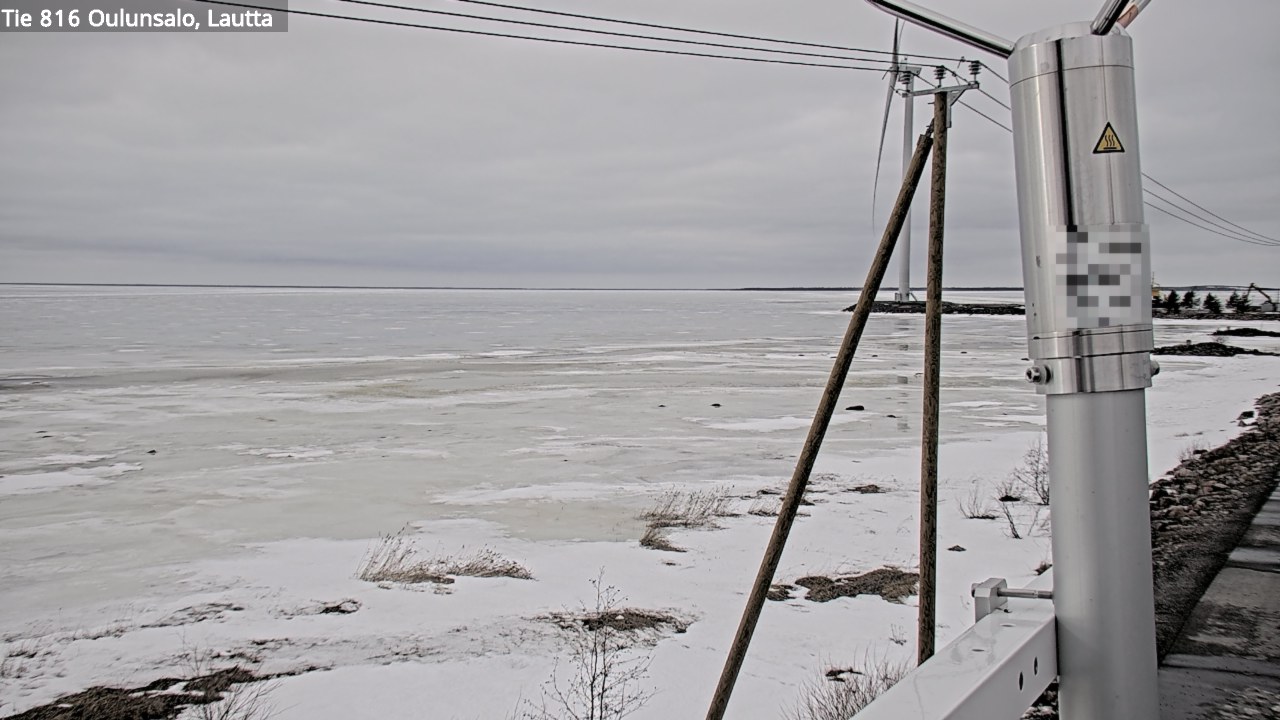 Weather Camera Image Väg 816 Uleåsalo, Oulu, Pohjois-Pohjanmaa