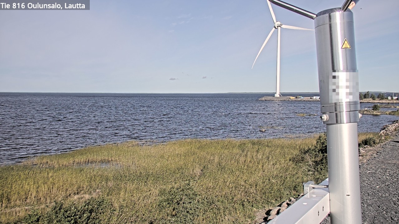Weather Camera Image Väg 816 Uleåsalo, Oulu, Pohjois-Pohjanmaa