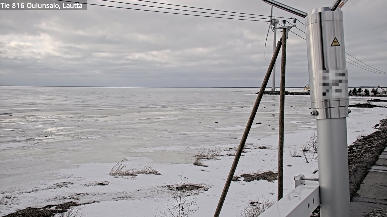 Weather Camera Image Väg 816 Uleåsalo, Oulu, Pohjois-Pohjanmaa