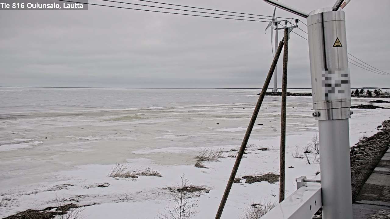 Weather Camera Image Väg 816 Uleåsalo, Oulu, Pohjois-Pohjanmaa