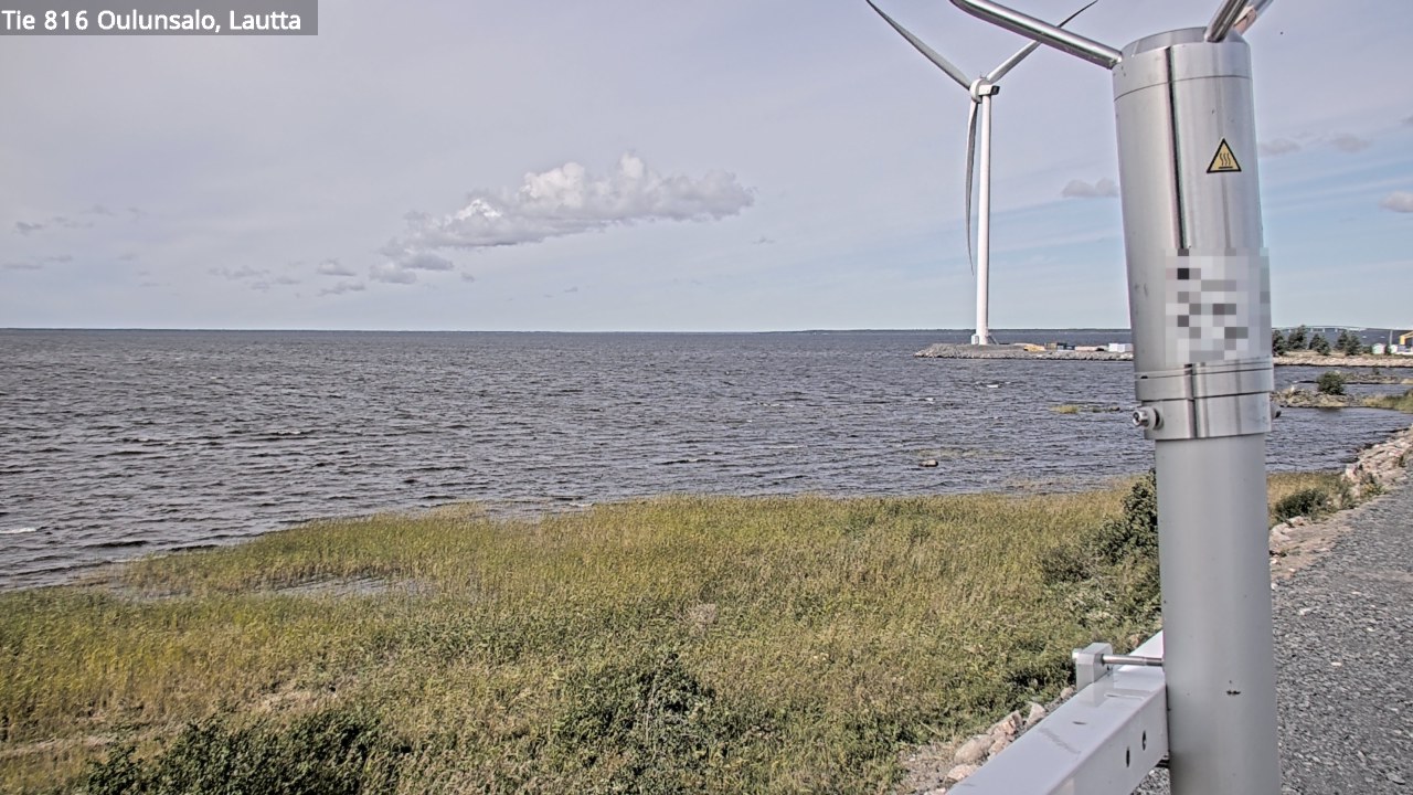 Weather Camera Image Väg 816 Uleåsalo, Oulu, Pohjois-Pohjanmaa