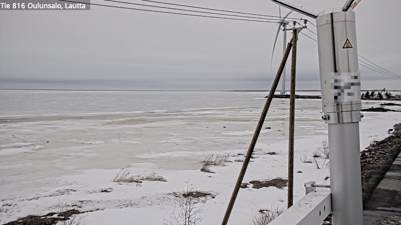 Weather Camera Image Väg 816 Uleåsalo, Oulu, Pohjois-Pohjanmaa