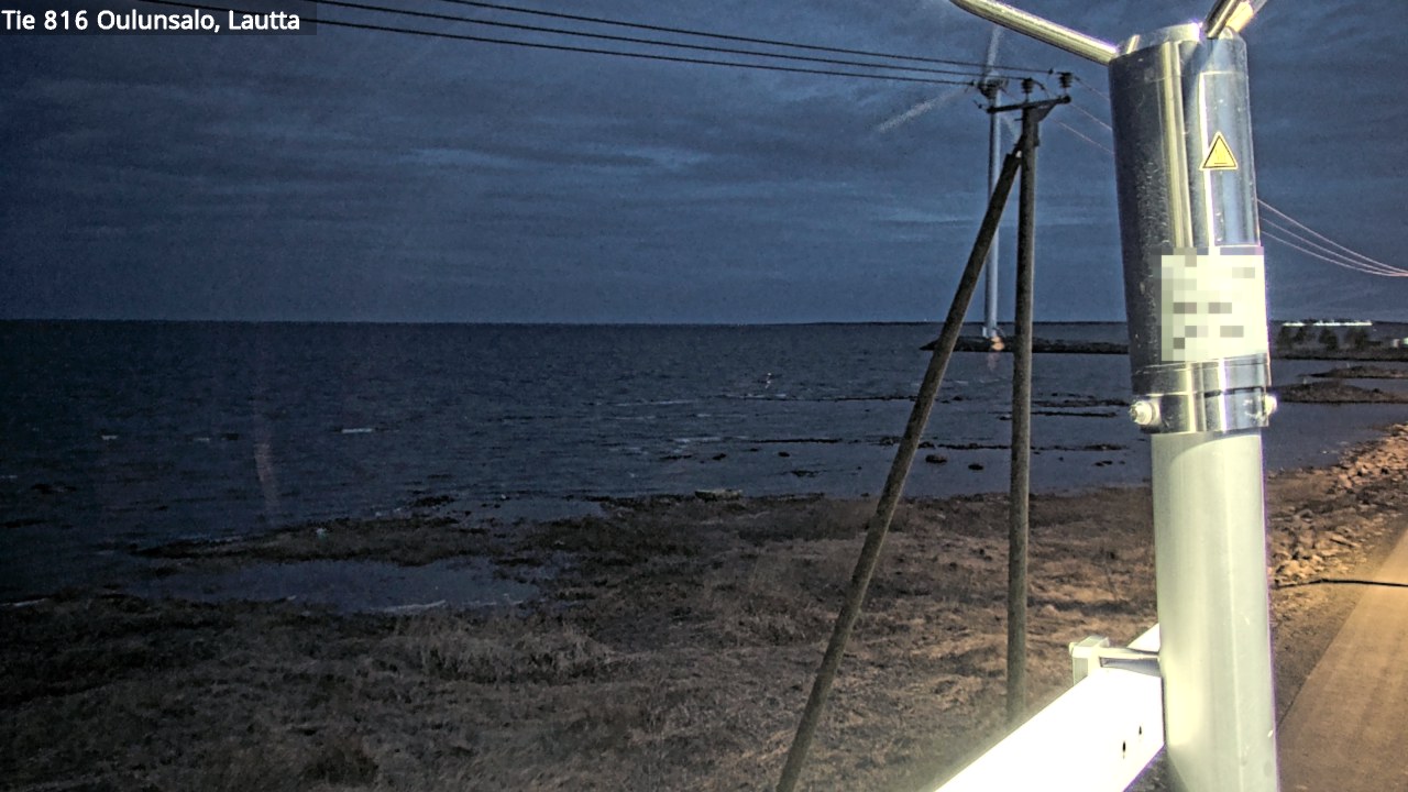 Weather Camera Image Väg 816 Uleåsalo, Oulu, Pohjois-Pohjanmaa