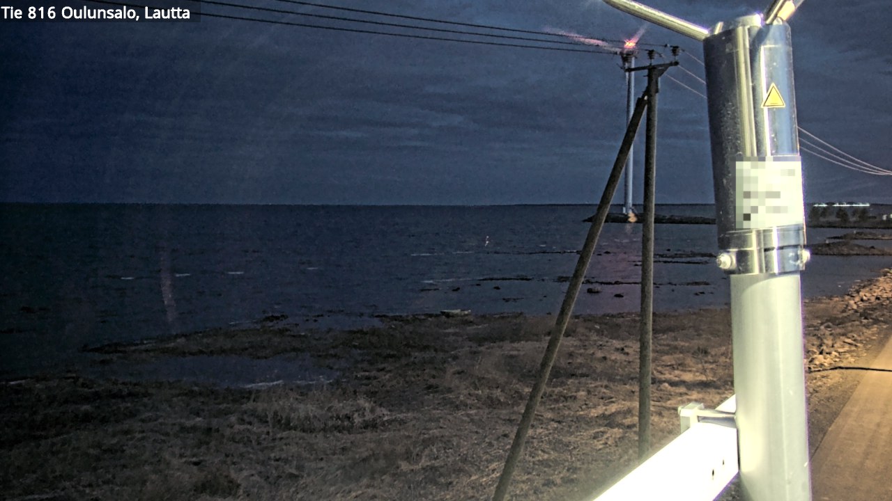 Weather Camera Image Väg 816 Uleåsalo, Oulu, Pohjois-Pohjanmaa