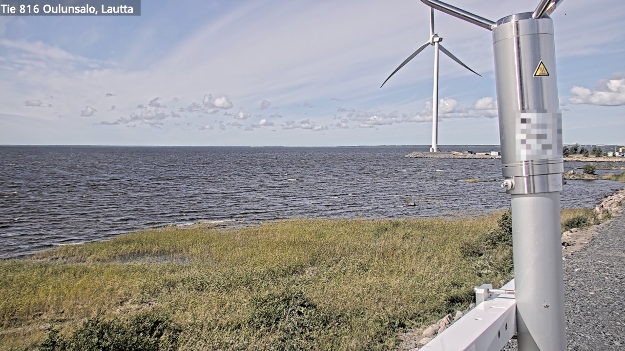 Weather Camera Image Väg 816 Uleåsalo, Oulu, Pohjois-Pohjanmaa