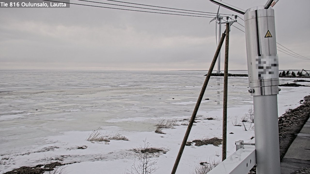 Weather Camera Image Väg 816 Uleåsalo, Oulu, Pohjois-Pohjanmaa