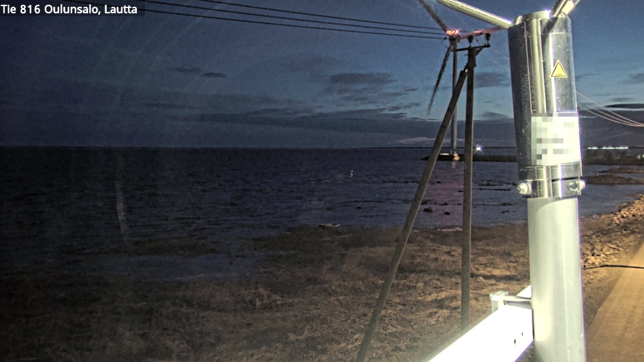 Weather Camera Image Väg 816 Uleåsalo, Oulu, Pohjois-Pohjanmaa