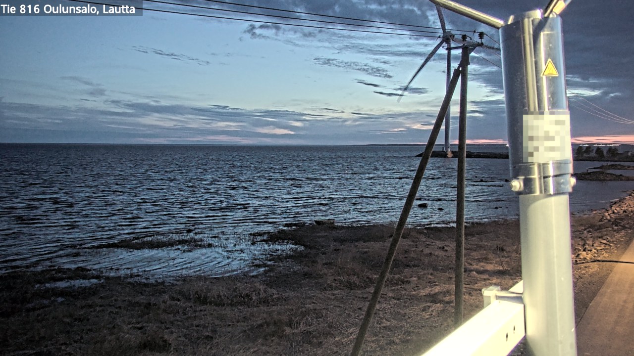 Weather Camera Image Väg 816 Uleåsalo, Oulu, Pohjois-Pohjanmaa