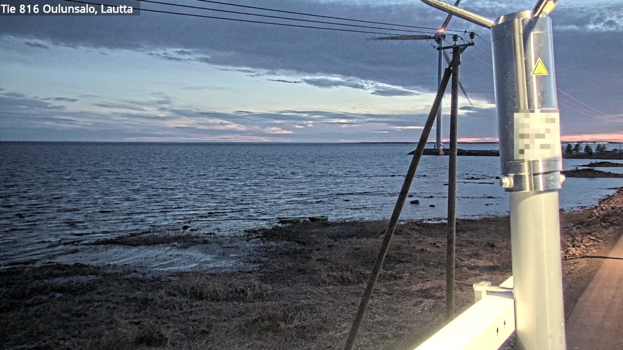 Weather Camera Image Väg 816 Uleåsalo, Oulu, Pohjois-Pohjanmaa