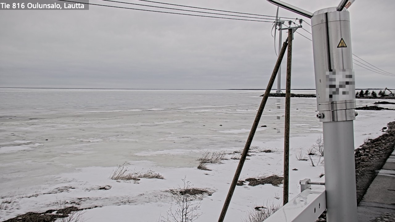 Weather Camera Image Väg 816 Uleåsalo, Oulu, Pohjois-Pohjanmaa