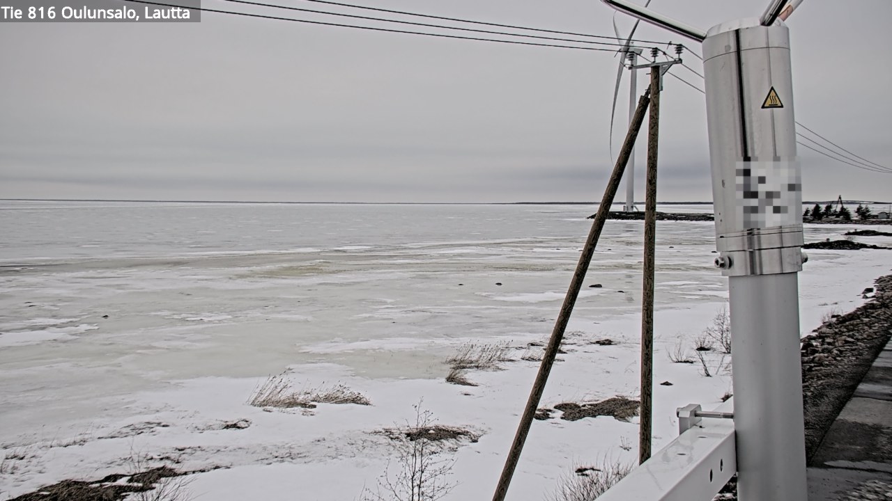 Weather Camera Image Väg 816 Uleåsalo, Oulu, Pohjois-Pohjanmaa