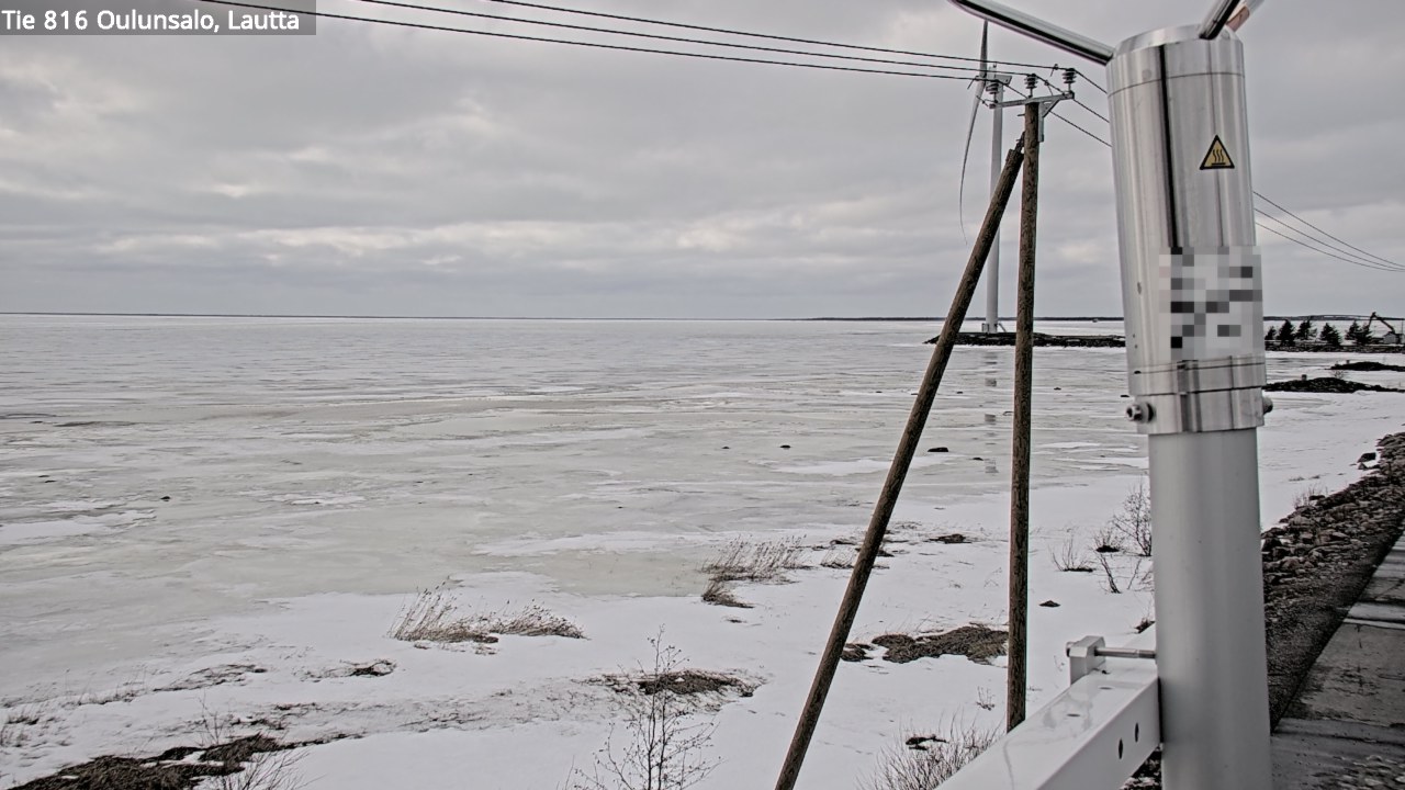 Weather Camera Image Väg 816 Uleåsalo, Oulu, Pohjois-Pohjanmaa
