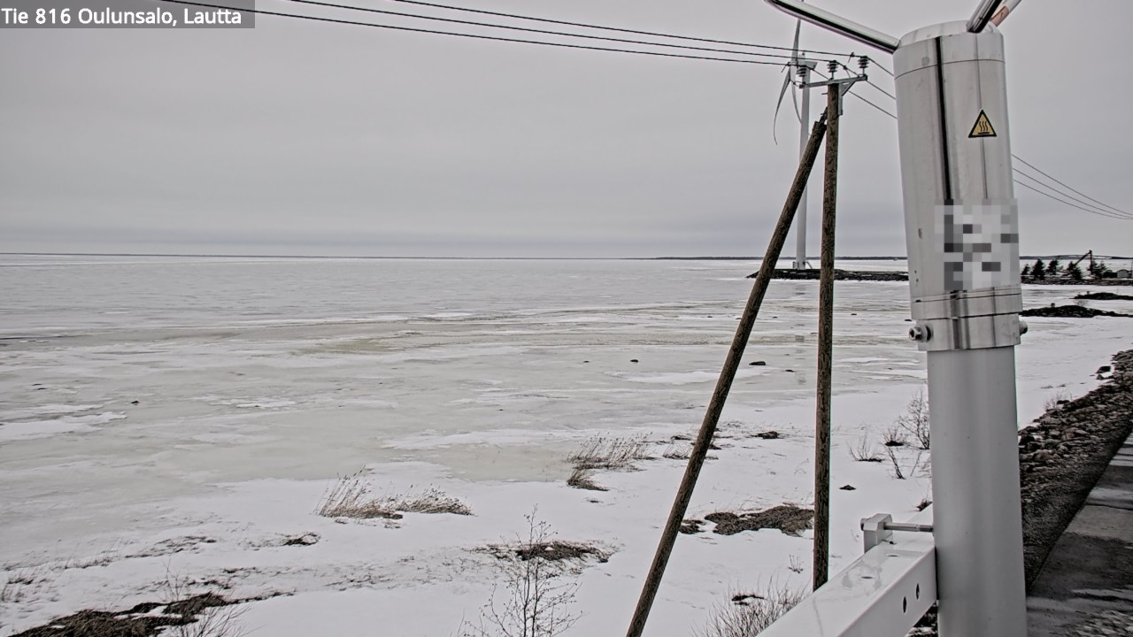 Weather Camera Image Väg 816 Uleåsalo, Oulu, Pohjois-Pohjanmaa
