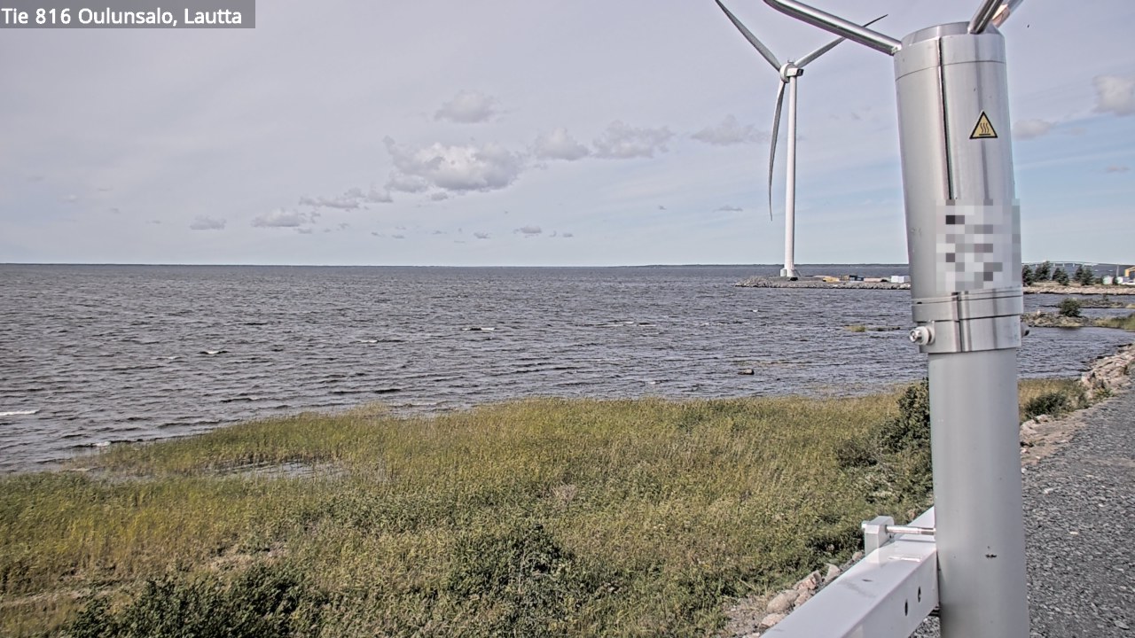Weather Camera Image Väg 816 Uleåsalo, Oulu, Pohjois-Pohjanmaa