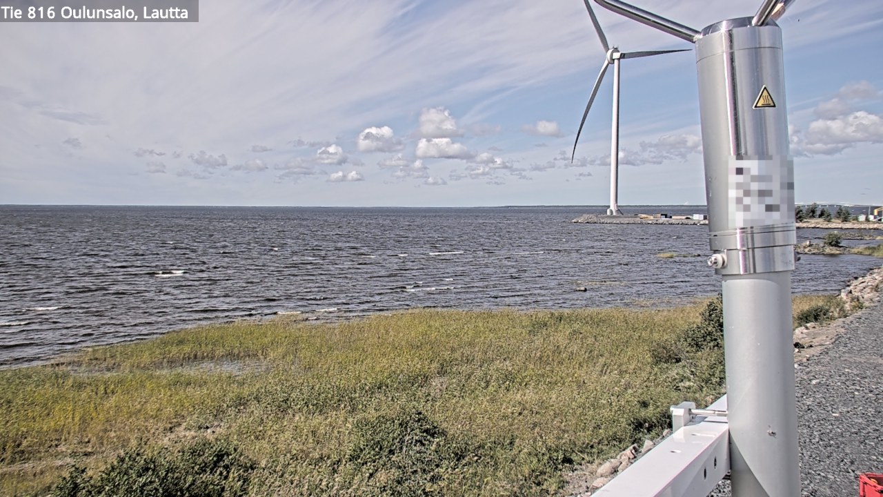 Weather Camera Image Väg 816 Uleåsalo, Oulu, Pohjois-Pohjanmaa