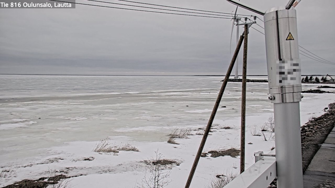 Weather Camera Image Väg 816 Uleåsalo, Oulu, Pohjois-Pohjanmaa