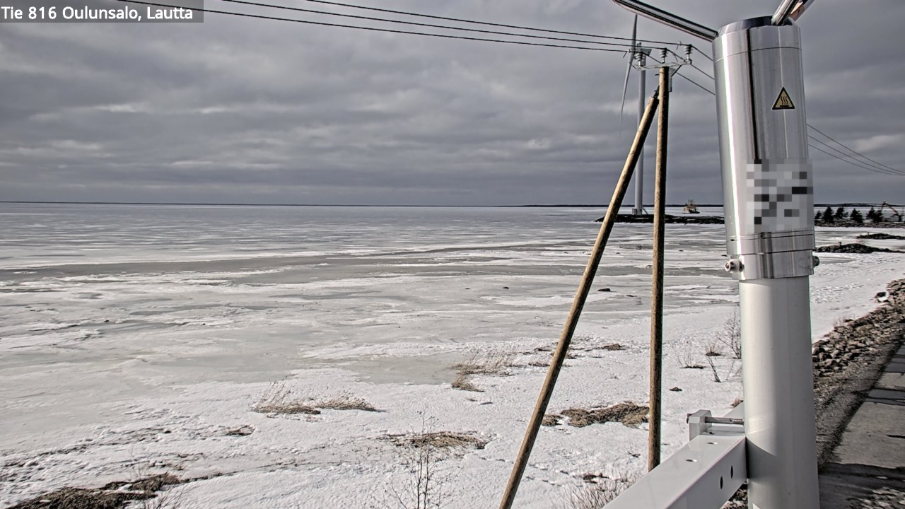 Weather Camera Image Väg 816 Uleåsalo, Oulu, Pohjois-Pohjanmaa