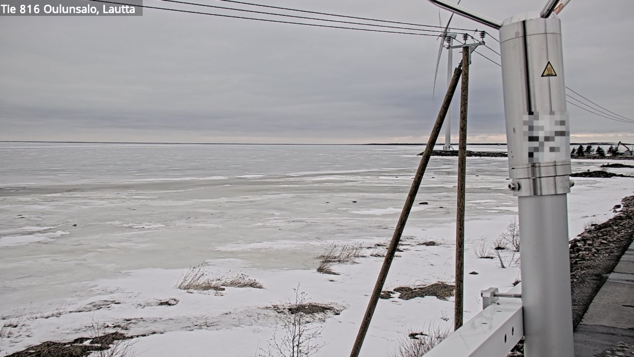Weather Camera Image Väg 816 Uleåsalo, Oulu, Pohjois-Pohjanmaa