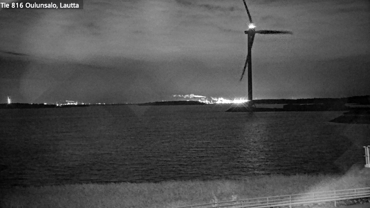 Weather Camera Image Väg 816 Uleåsalo, Oulu, Pohjois-Pohjanmaa