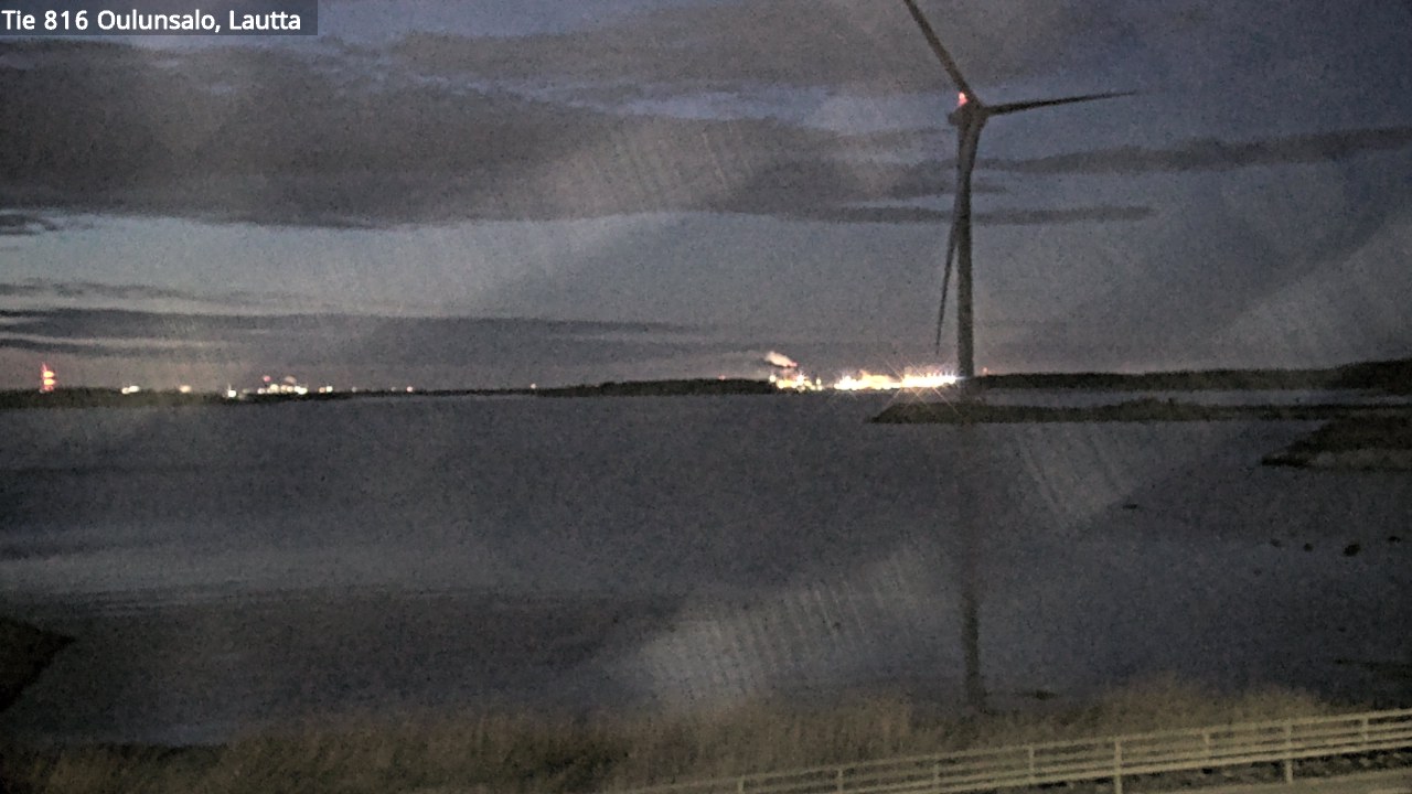 Weather Camera Image Väg 816 Uleåsalo, Oulu, Pohjois-Pohjanmaa