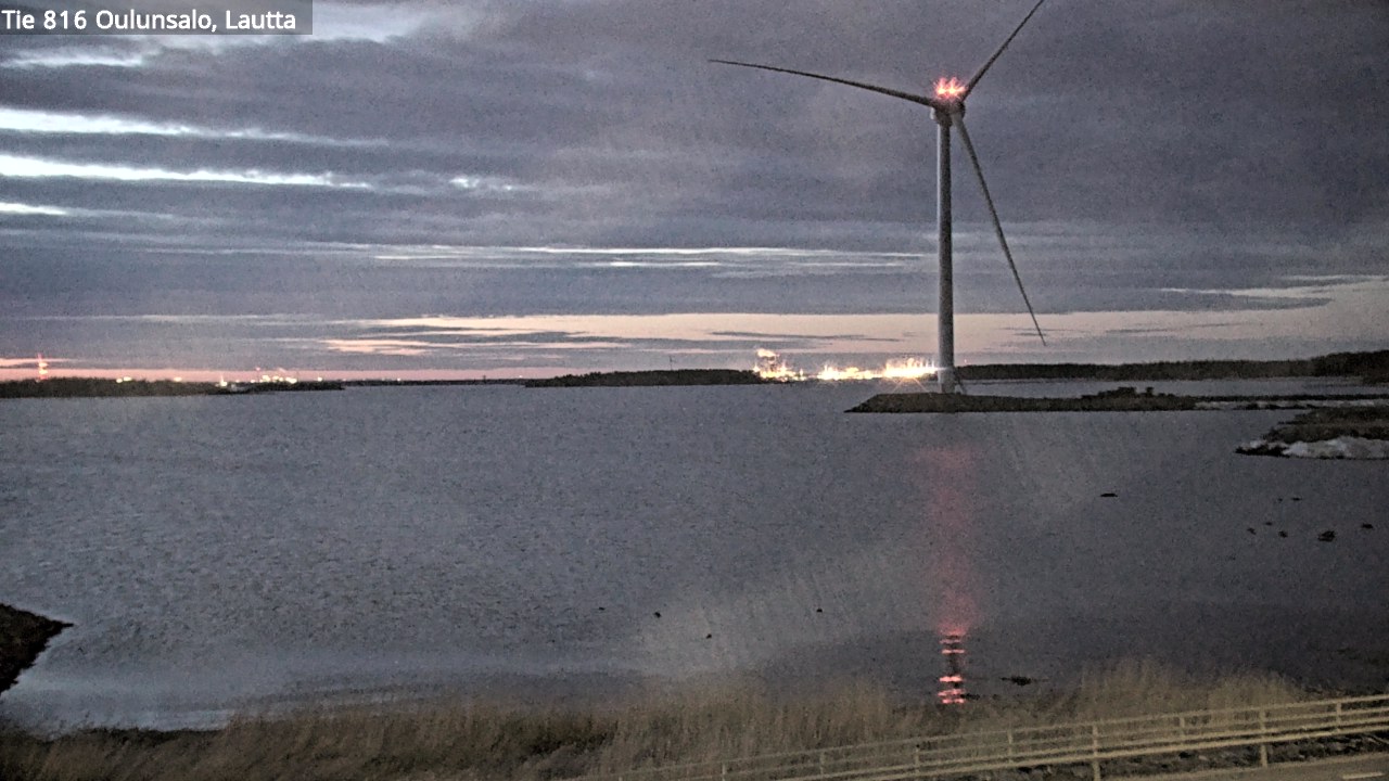 Weather Camera Image Väg 816 Uleåsalo, Oulu, Pohjois-Pohjanmaa