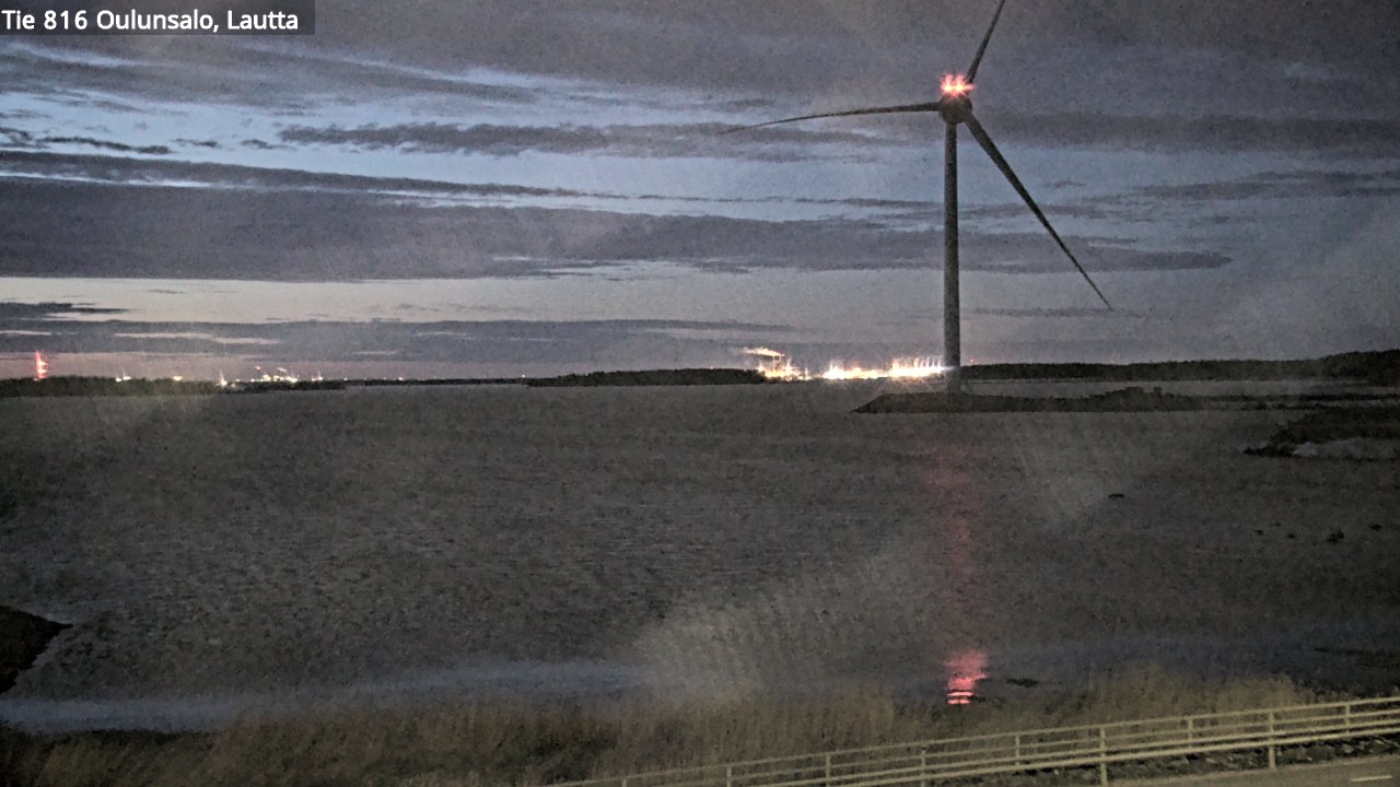 Weather Camera Image Väg 816 Uleåsalo, Oulu, Pohjois-Pohjanmaa