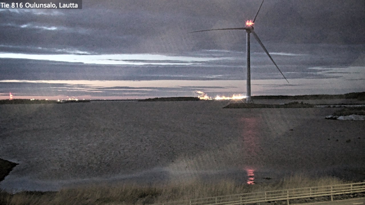 Weather Camera Image Väg 816 Uleåsalo, Oulu, Pohjois-Pohjanmaa