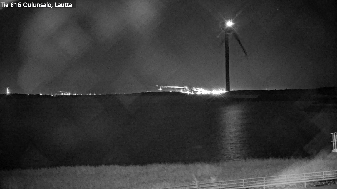 Weather Camera Image Väg 816 Uleåsalo, Oulu, Pohjois-Pohjanmaa