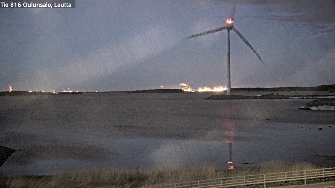 Weather Camera Image Väg 816 Uleåsalo, Oulu, Pohjois-Pohjanmaa