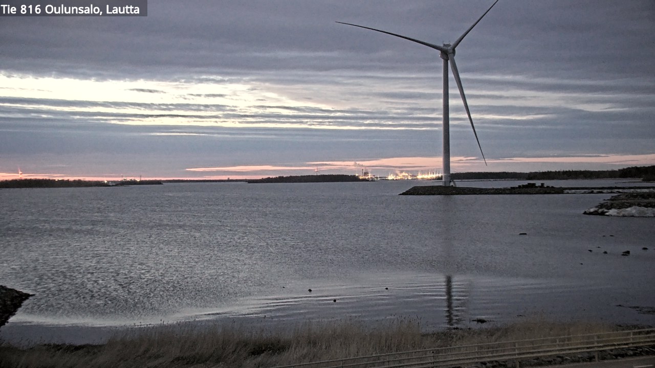 Weather Camera Image Väg 816 Uleåsalo, Oulu, Pohjois-Pohjanmaa