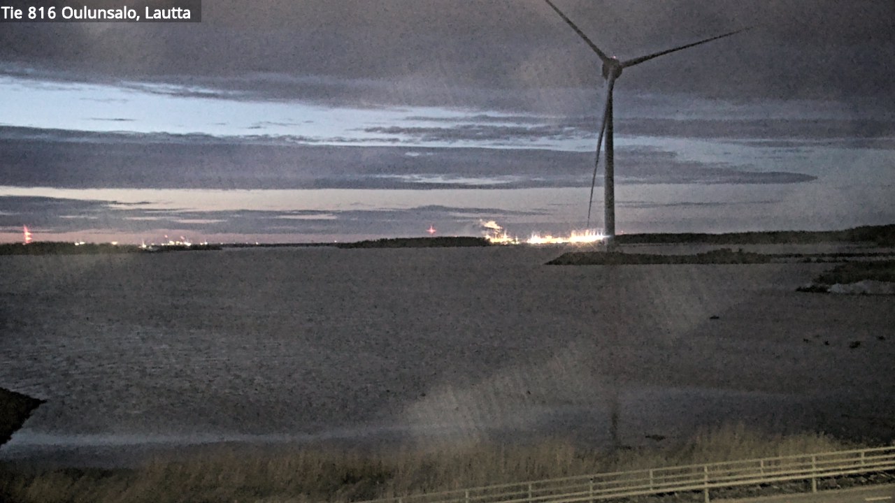 Weather Camera Image Väg 816 Uleåsalo, Oulu, Pohjois-Pohjanmaa