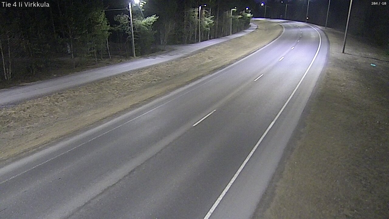 Weather Camera Image Väg 4 Ijo, Virkkula, Ii, Pohjois-Pohjanmaa