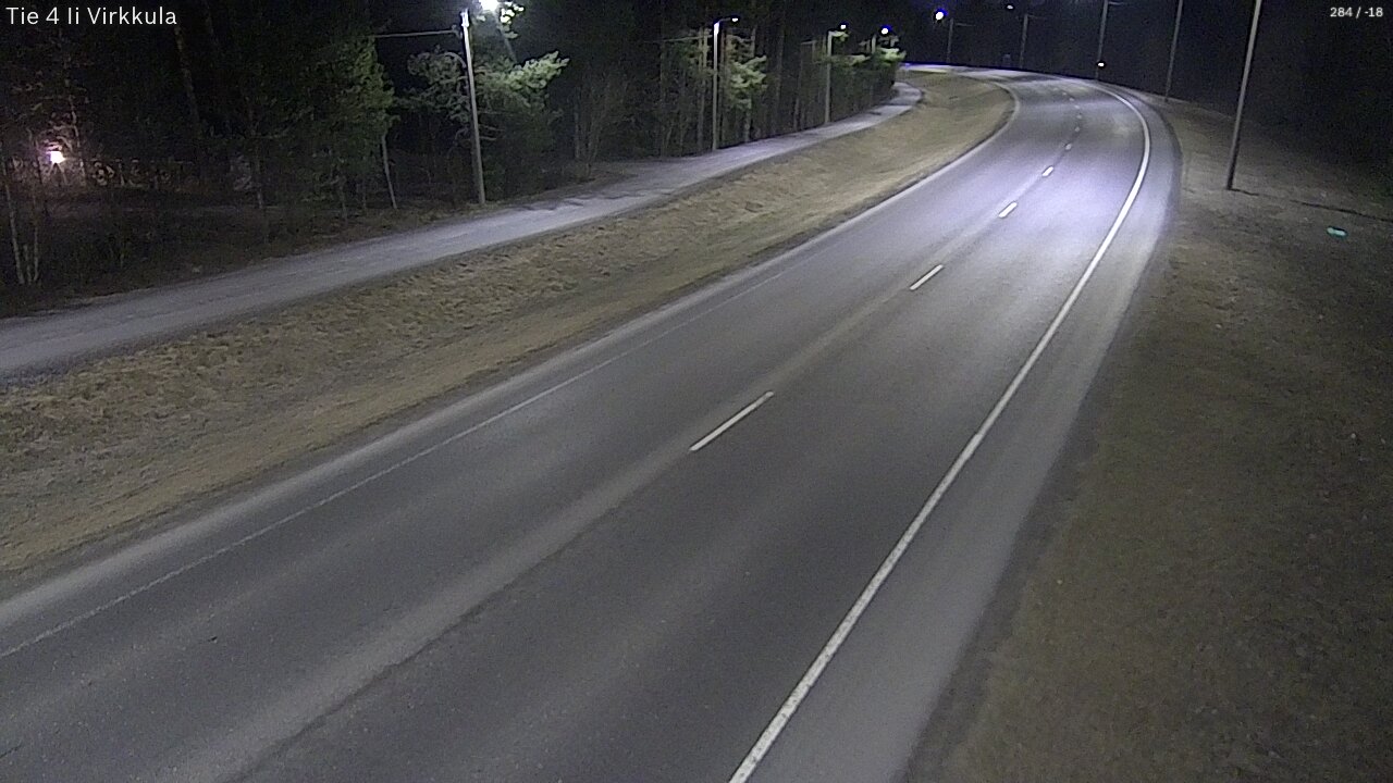 Weather Camera Image Väg 4 Ijo, Virkkula, Ii, Pohjois-Pohjanmaa