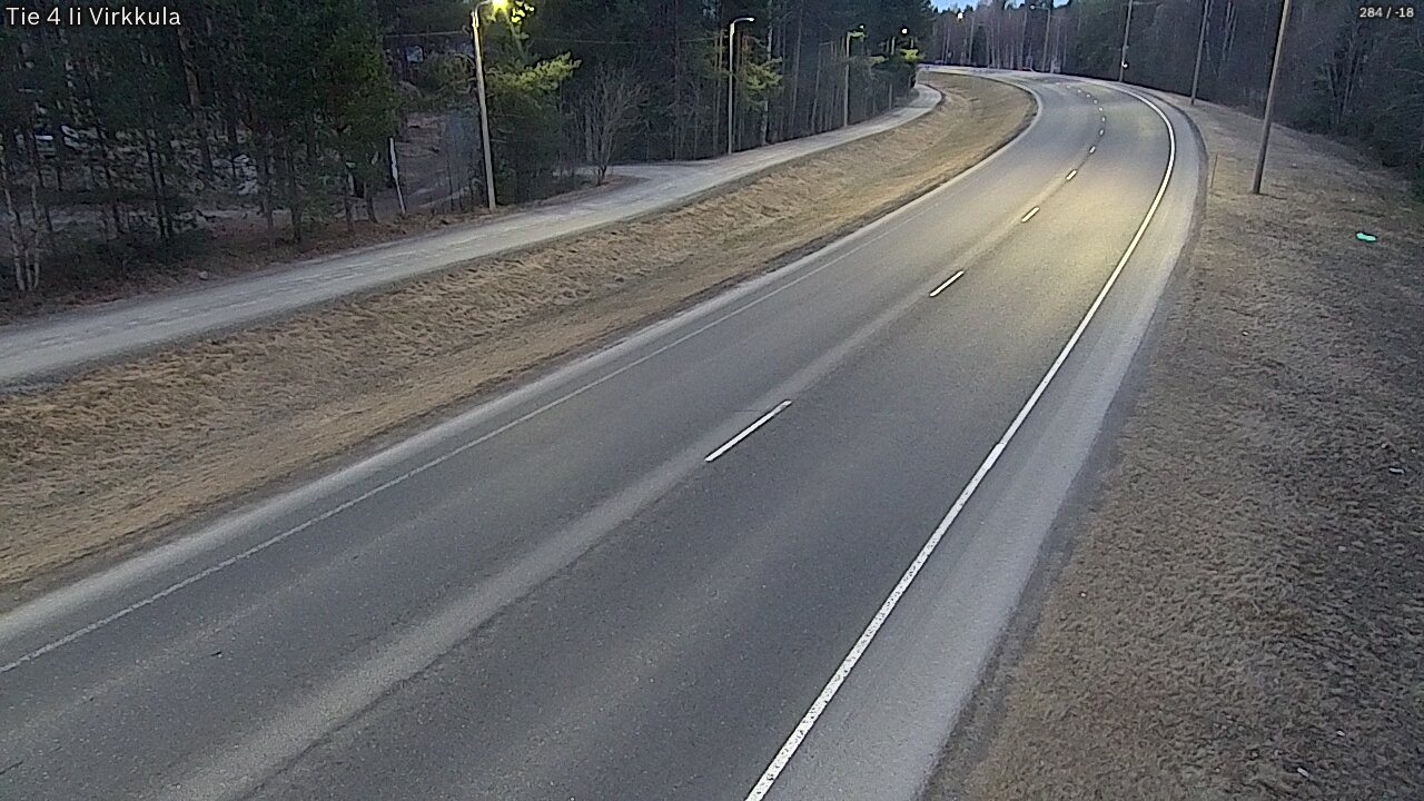 Weather Camera Image Väg 4 Ijo, Virkkula, Ii, Pohjois-Pohjanmaa