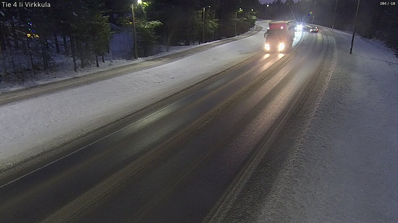 Weather Camera Image Road 4 Ii, Virkkula, Ii, Pohjois-Pohjanmaa